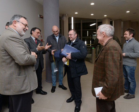 Il Sottosegretario on. Luciano Pizzetti, incontro sul Referendum, Sala Libretti del Giornale di Brescia 29.11.16